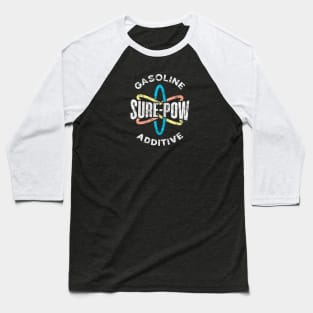 Sure-Pow Gasoline Additive (Logo Only - Dark Blue Worn) Baseball T-Shirt